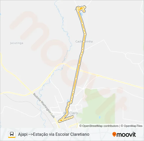 18 AJAPI / FERRAZ Bus Line Map