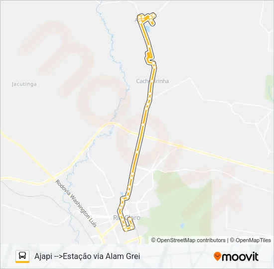 18 AJAPI / FERRAZ Bus Line Map