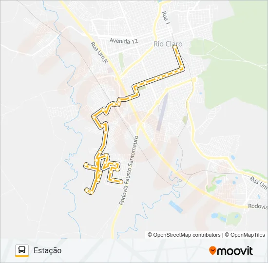 24 JARDIM NOVO / INOCOOP Bus Line Map
