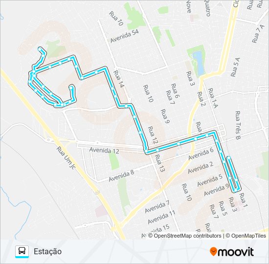 Mapa da linha 09 PAINEIRAS / SANTA ELIZA de ônibus