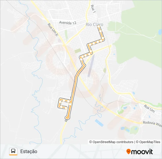 21 JARDIM NOVO VIA KENNEDY Bus Line Map