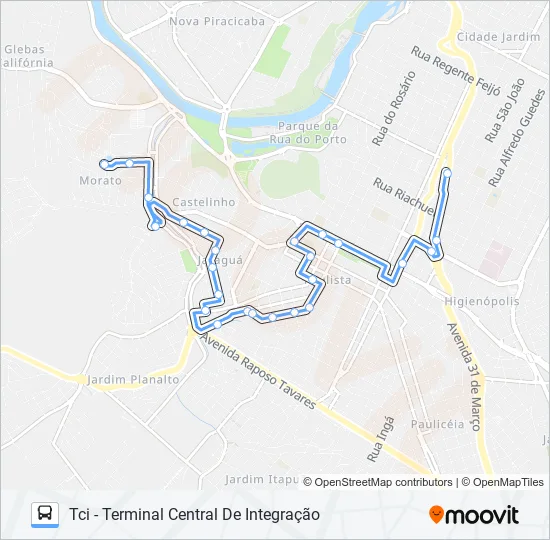 0315 JARAGUÁ  Line Map
