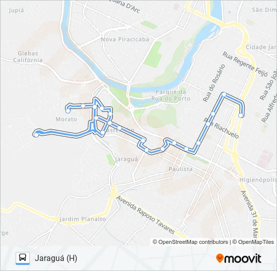 0315 JARAGUÁ  Line Map
