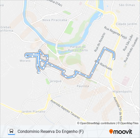 0315 JARAGUÁ bus Line Map