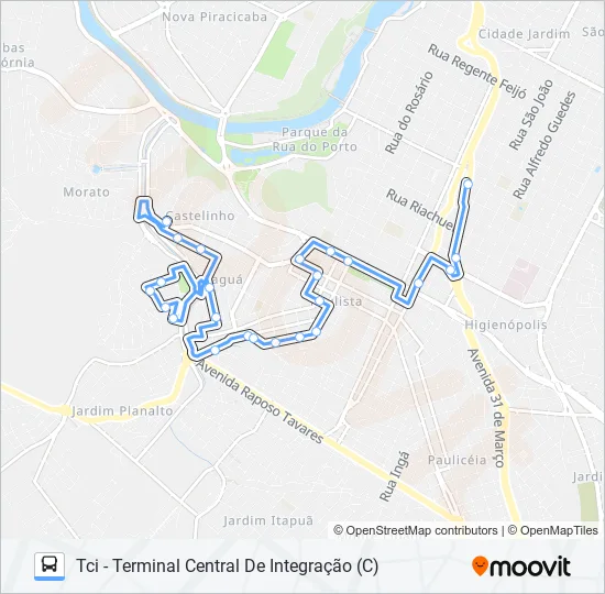 0315 JARAGUÁ  Line Map