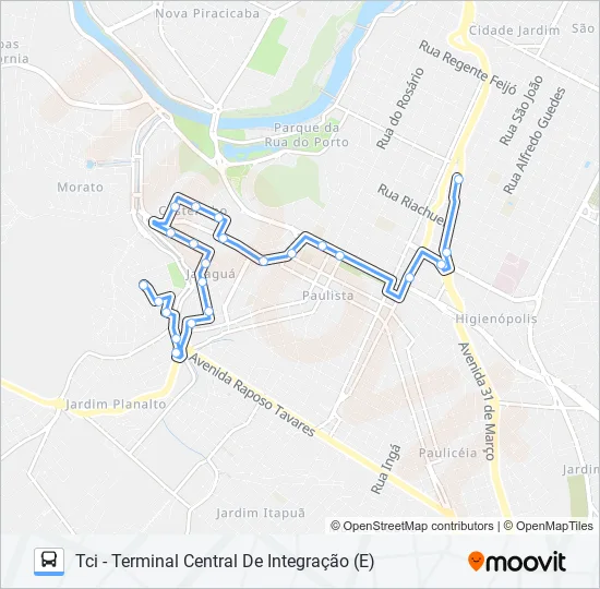 0315 JARAGUÁ  Line Map