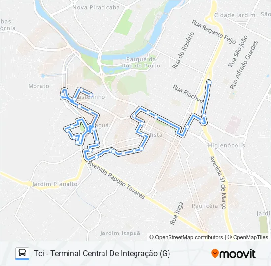 0315 JARAGUÁ  Line Map