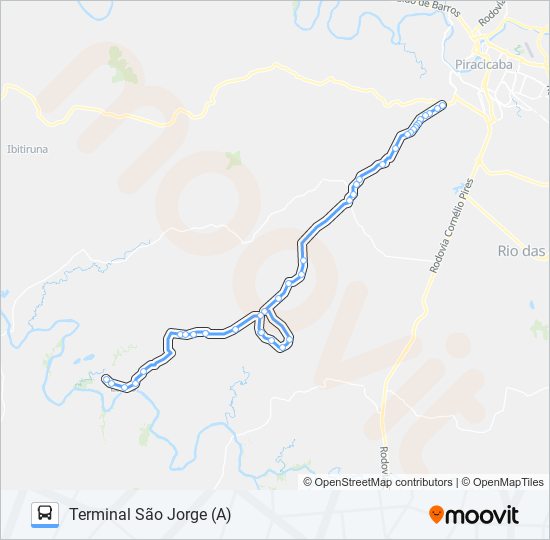 Mapa de 0813 ALMEIDA / TSJ de autobús