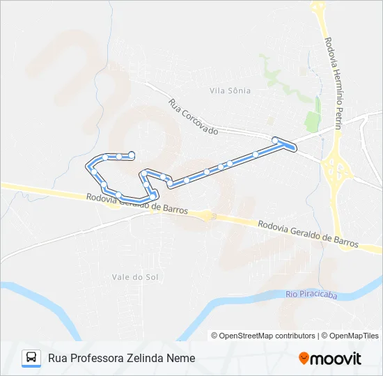 0402 PARQUE PIRACICABA / TVS  Line Map