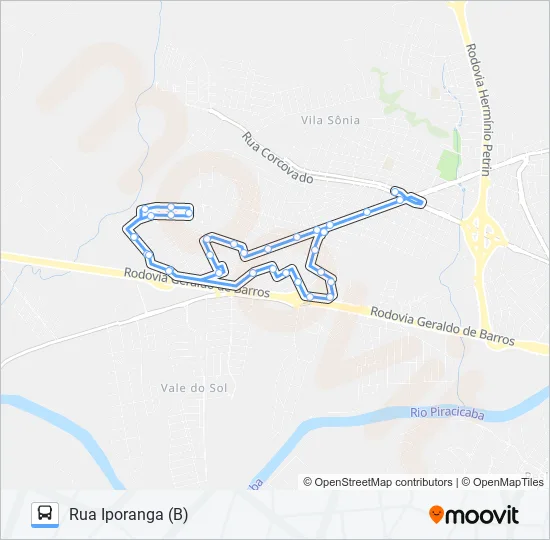0402 PARQUE PIRACICABA / TVS  Line Map