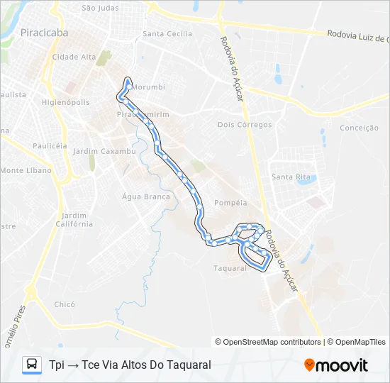 240 CECAP / TPI / CENTRO  Line Map