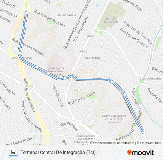 0228 ANHANGUERA DIRETO / TCI  Line Map