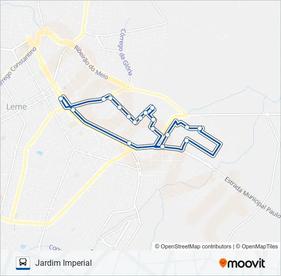 09 ITAMARATI VIA JARDIM IMPERIAL (PRETA) Bus Line Map