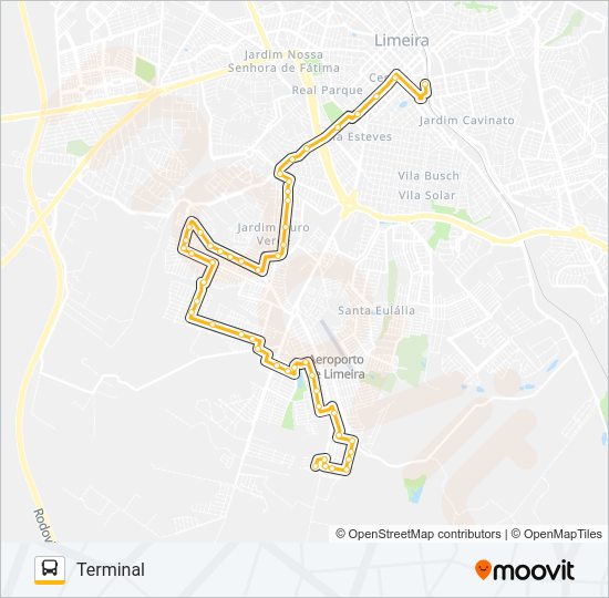 11B LAGOA NOVA X TERMINAL Bus Line Map