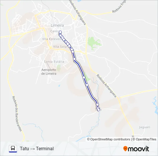 09 TATU (PARRONCHI) X TERMINAL Bus Line Map