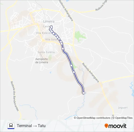 09 TATU (PARRONCHI) X TERMINAL Bus Line Map