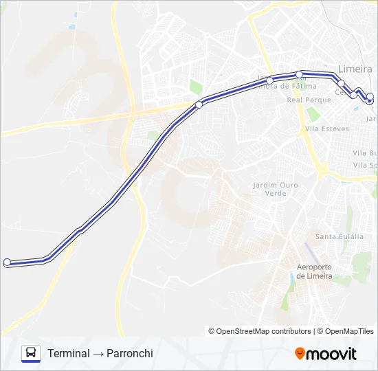 09 TATU (PARRONCHI) X TERMINAL Bus Line Map