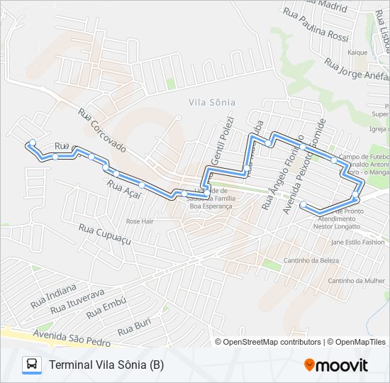 Mapa da linha 0404 BOA ESPERANÇA de 