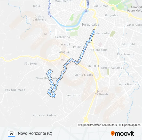 0322 NOVO HORIZONTE  Line Map