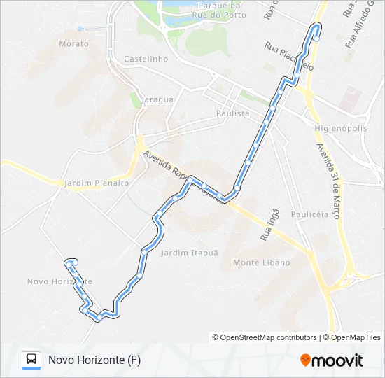 0322 NOVO HORIZONTE  Line Map