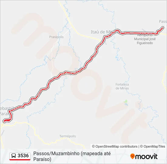 3536 Bus Line Map