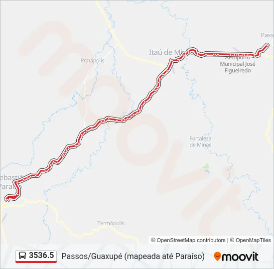 3536.5 Bus Line Map