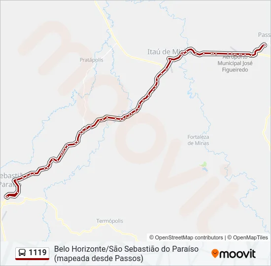 1119 Bus Line Map