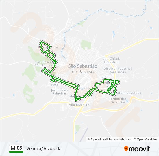 Mapa de 03 de autobús