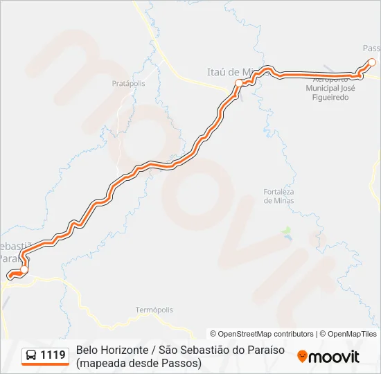 1119 Bus Line Map