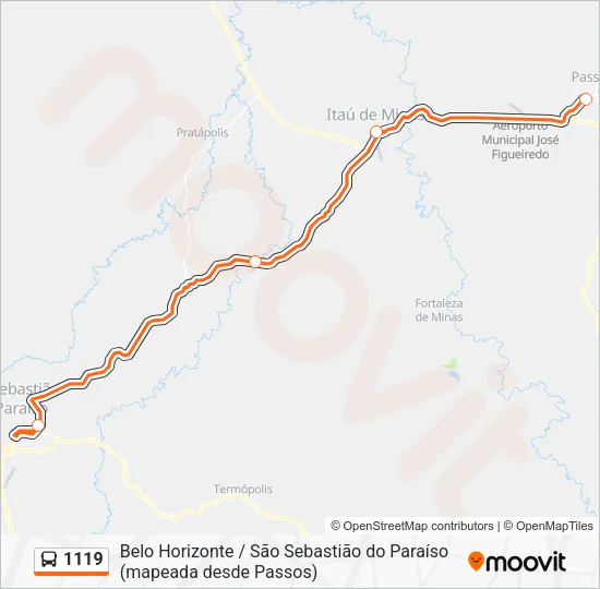 1119 Bus Line Map