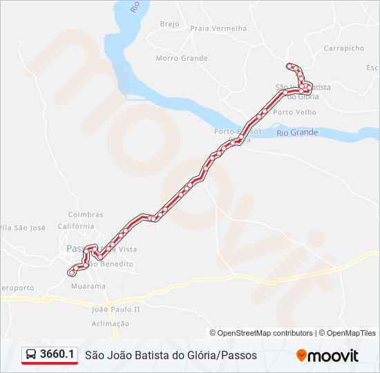 3660.1 bus Line Map