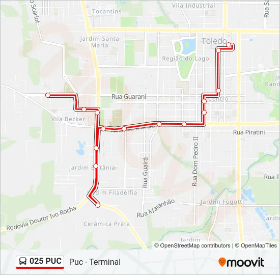 025 PUC Bus Line Map