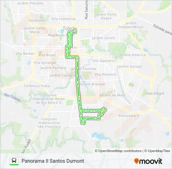 030 PANORAMA II Bus Line Map