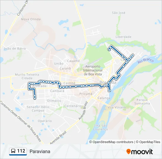 112 Bus Line Map
