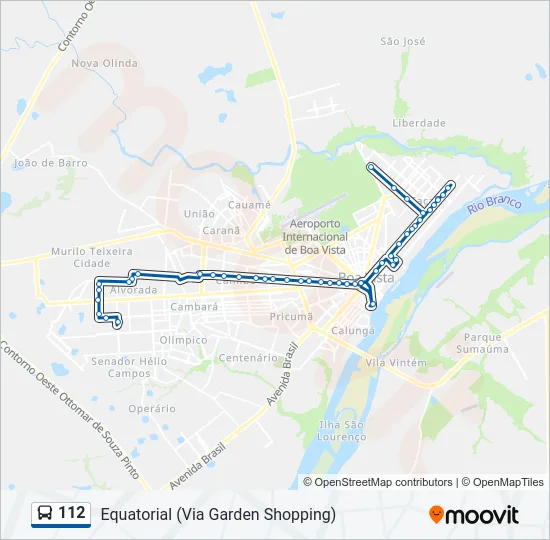 112 Bus Line Map