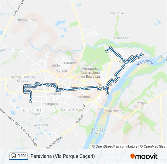 112 Bus Line Map
