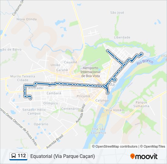 112 bus Line Map