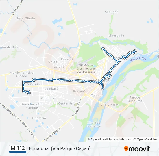 112 Bus Line Map