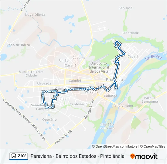 252 Bus Line Map