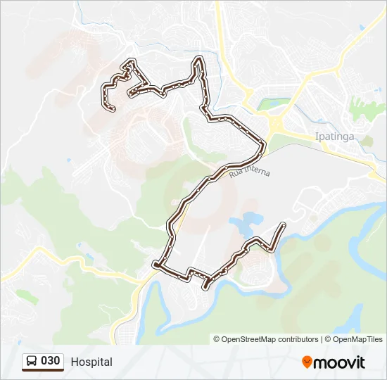 030 Bus Line Map