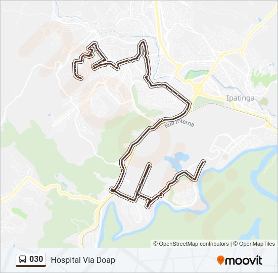 030 Bus Line Map