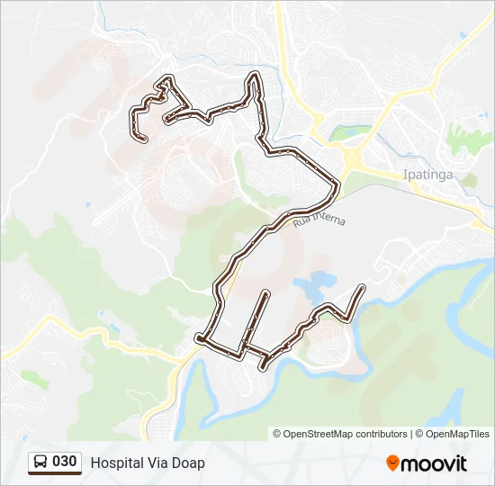 030 Bus Line Map