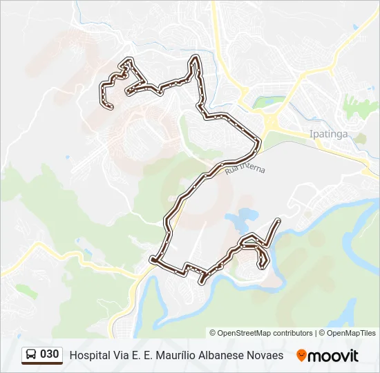 030 Bus Line Map