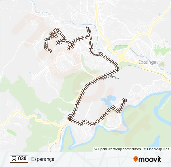 030 Bus Line Map