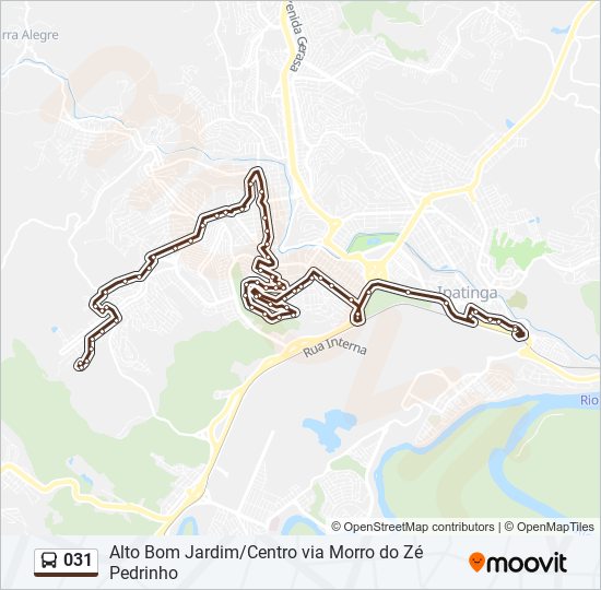 031 bus Line Map