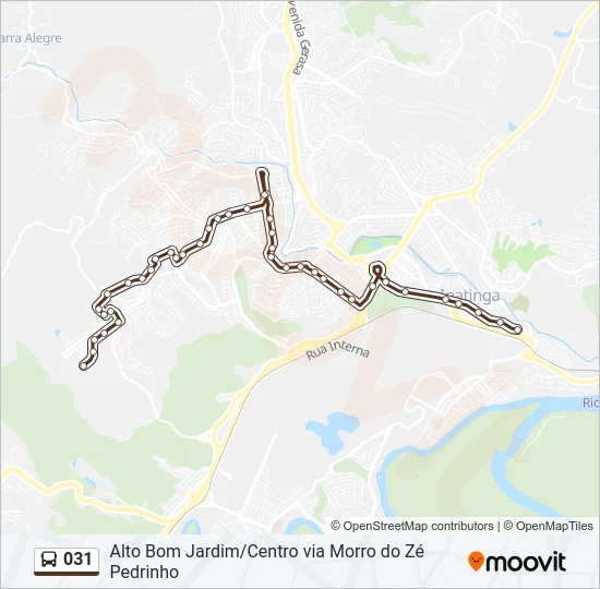 031 Bus Line Map