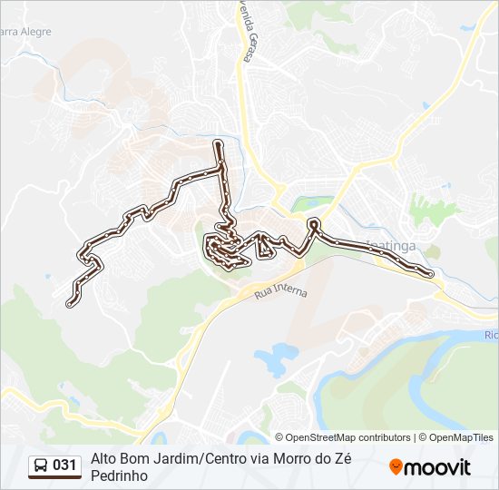 031 bus Line Map