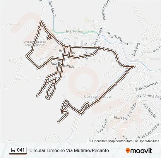 041 Bus Line Map