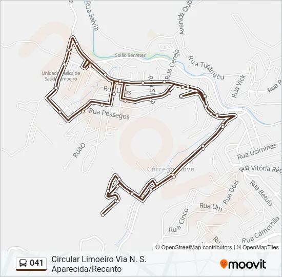 041 Bus Line Map