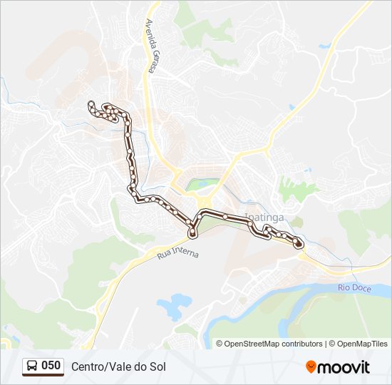 050 bus Line Map